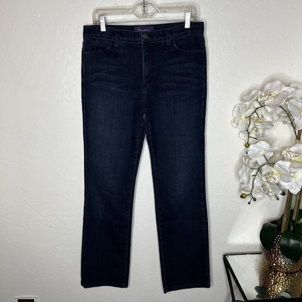 Not Your Daughters Jeans NYDJ Women's Blue Straight Leg Size 10